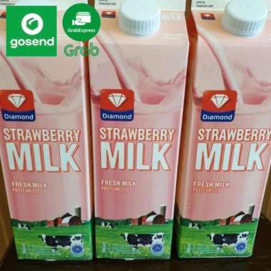 Promo Harga Diamond Fresh Milk Strawberry 946 ml - Blibli