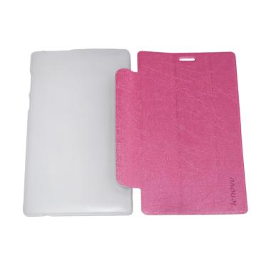 QCF Leather Bookcover Flip Cover for Lenovo Tab 2 A7-10 - Pink QCF Leather Bookcover Flip Cover for Lenovo Tab 2 A7-10 - Pink