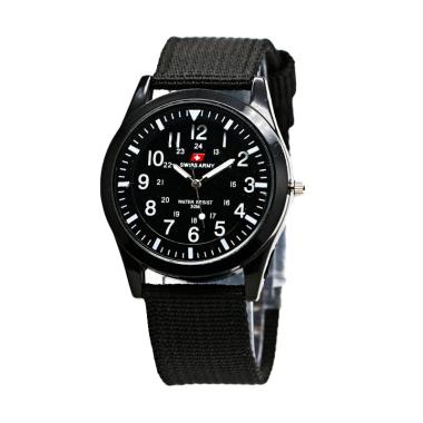 Swiss Army 1024 Strap Kanvas Jam Tangan Pria - FB