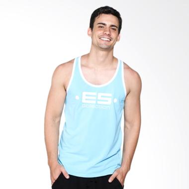 Boostwear Muscle Back Tank Top Pria - Biru Muda