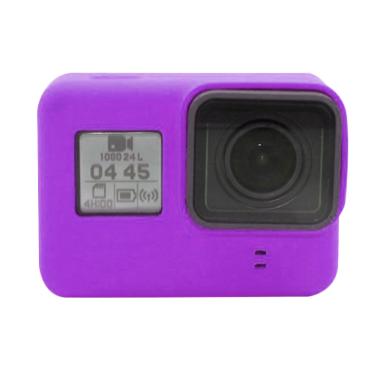 GoPro Hero 5 / Hero 6 Silicone Case with Lens Cap Cover - Ungu
