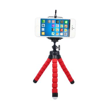 Universal Spider Flexible Mini Tripod - Merah