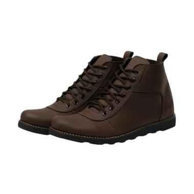 Handmade Mr Joe Bara Sepatu Boot Pria - Brown Sol Black