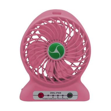 Mini Fan ZDL F6B Powerbank Kipas Angin Portable - Pink