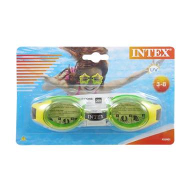 INTEX 55601 Junior Goggles Kacamata Renang - Hijau Kuning