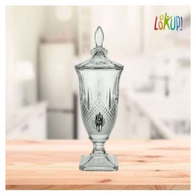 DISPENSER AIR MINUM KRISTAL KACA / WATER TANK / WATER DISPENSER / JUICE GLASS BEVERAGE DISPENSER