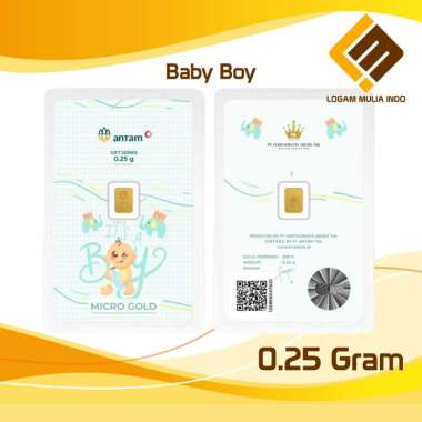 LOGAM MULIA MICRO GOLD ANTAM HARTADINATA 0.25 GRAM 0.25GR BABY BOY 2