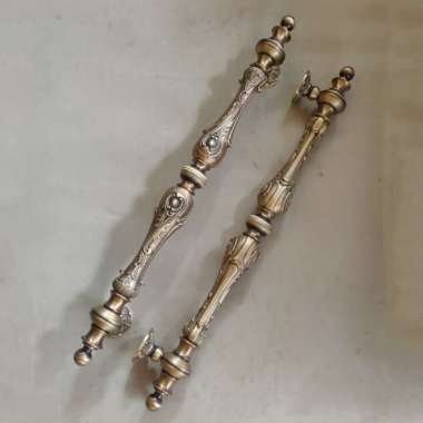 Handle Pintu Rumah Kuningan Motif Batik 80 cm