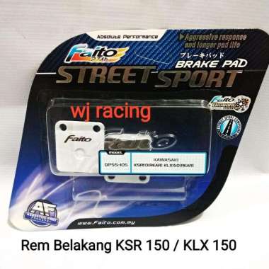 Kampas Rem Belakang KLX 150 Faito RACING Grey