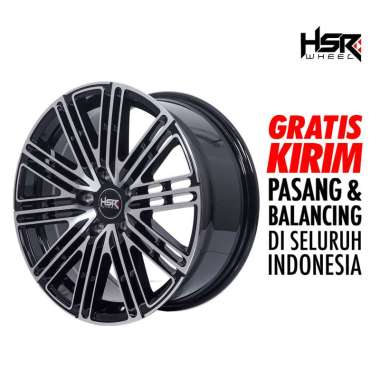 Velg Mobil Terios Luxion Ring 17 HSR TOMOK - H5X114,3 ET45 BMF Black Machine Face