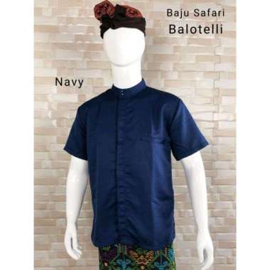 KEMEJA SAFARI BALOTELLY BALI navy L