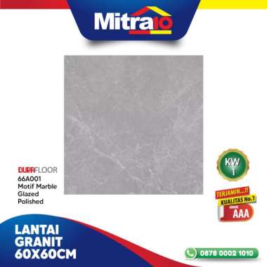 Durafloor Granit Lantai Porselen 60x60 Motif Marble Glazed Polished 66A001