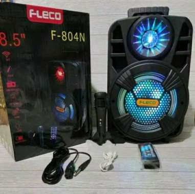 Speaker F 804N bluetooth fleco 8.5 inci big sound speaker portable