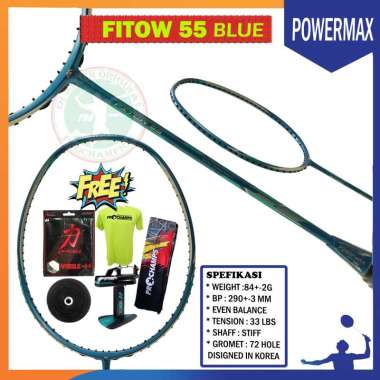 POWER MAX FITOW 55 / POWERMAX FITOW 55 / RAKET BADMINTON ORIGINAL BLUE