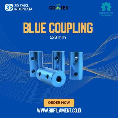 Reprap Blue Coupling 5x8 mm