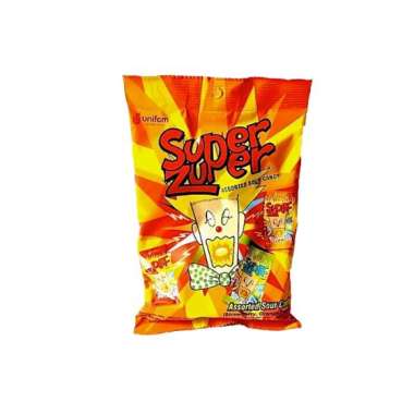 Permen aneka rasa super zuper assorted sour candy permen asem manis ( 125gr / 50pcs)