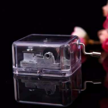 Kotak Musik Akrilik Transparan Acrylic Music Box Totoro
