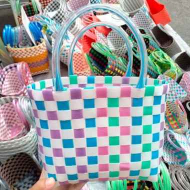 TAS ANYAMAN / TAS PASAR / TAS BUWUH / TAS BELANJA / TAS WANITA PREMIUM Jumbo