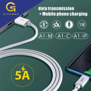 G-POWER KABEL DATA A1 MICRO UNTUK CHARGER HP ANDROID SAMSUNG/ VIVO/ OPPO/ XIAOMI MURAH ORIGINAL GARA