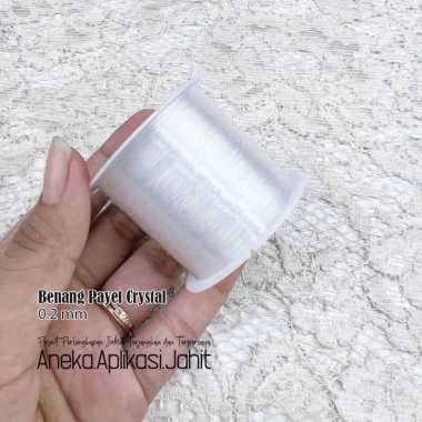 1 BIJI BENANG PAYET CRYSTAL STRING UKURAN 0.2 MM 0.3