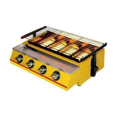 GAS BBQ GRILL 4 TUNGKU+TUTUP KC.(KUNING) ET-K222 GETRA