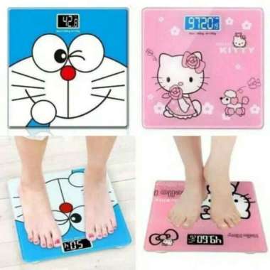 Timbangan Badan Digital Karakter Doraemon Hello Kitty