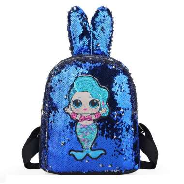 KOREA STYLE TAS RANSEL WANITA IMPORT TD550 Berkualitas Original Premium BLUE
