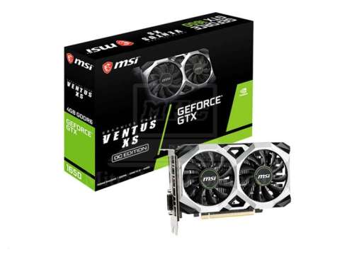 VGA GEFORCE MSI GTX 1650 Ventus XS 4G OC MSI VENTUS GTX1650
