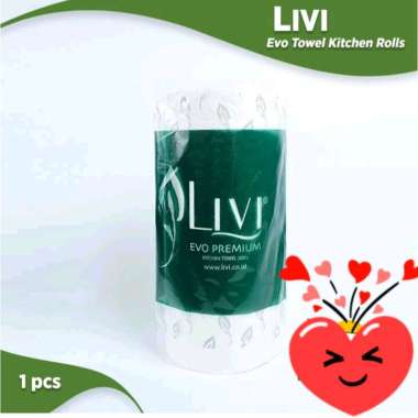 1 DUS/KARTON Tissue Livi Evo Towel Kitchen Roll Tissue Dapur Serap Minyak (Per Dus = 12 Roll)