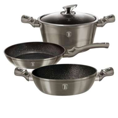 Berlinger Haus 4 pcs Cookware Metallic Line Carbon Edition