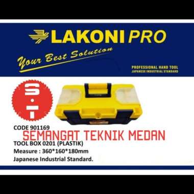 901169 0210 TOOL BOX TOOLBOX KOTAK PERKAKAS PLASTIK PVC LAKONI PRO