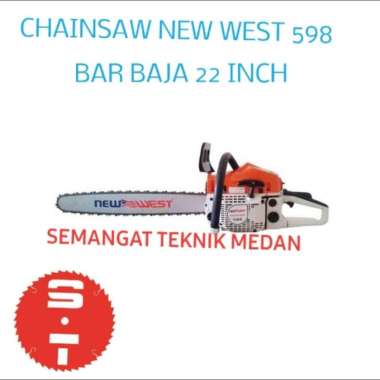NW598 MESIN CHAINSAW CHAIN SAW GERGAJI POTONG KAYU 22 " NEW WEST 598