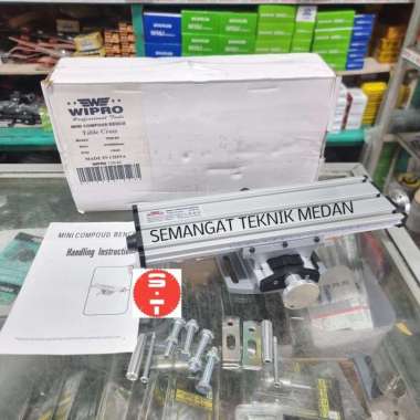 TCR63 RAGUM MEJA MILLING BUBUT ALUMINIUM MINI TABLE CROSS WIPRO TCR 63