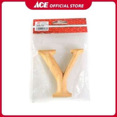 Ace - Huruf Rumah Y Kayu 10 Cm