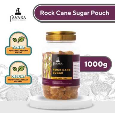 Javara - Rock Cane Sugar (Gula Batu Tebu Alami) - 1000 gr