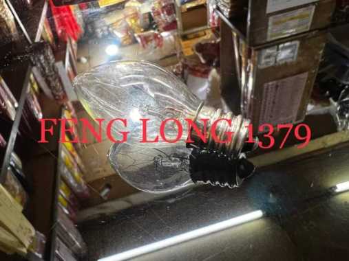 Bohlam Lampu Sembahyang Puja Merah Bening Non LED Putih Bening