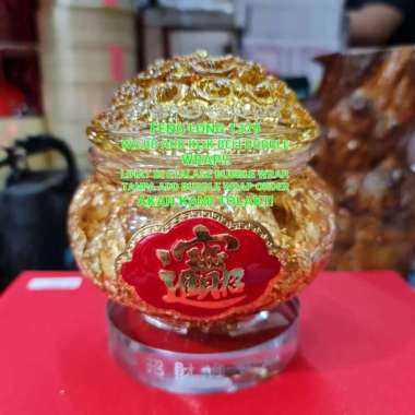 Hiasan Pajangan Kristal KENDI GENTONG HARTA KARUN KEMAKMURAN Besar