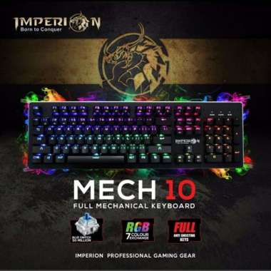 Imperion Mech10 Gaming Keyboard Mechanical RGB Full Size