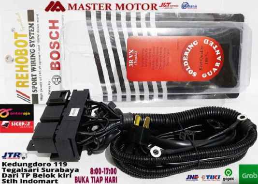 Kabel Set + 3 Relay Headlamp Bosch H4 D4 Xenia Avanza dll Lampu Mobil