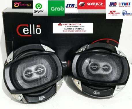 Speaker 6.5" Cello Coaxial 1 3way 20W RMS Audio Mobil Three Way