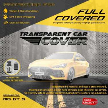 Body Cover Sarung Mobil Plastik MG 5 GT 5GT Tebal Anti Air WATERPROOF
