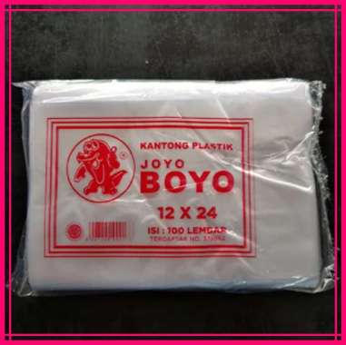 Kantong Plastik PE HD Joyo Boyo / Plastik ES 1kg / 1/2kg Tahan Panas 1/2kg(12x24)