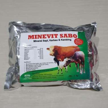 Minevit Sabo 1kg mineral sapi, kerbau, dan kambing