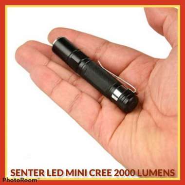 Lampu Senter Led Mini Cree Xpe Q5 2000 Lumens Mini 864