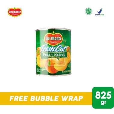Delmonte Peach Halves Fresh Cut / Buah Persik (Kaleng 825gr)