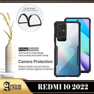 Promo Case Transparan Xiaomi Redmi 10 2022 Softcase Slim Armor Pleindung Hp Redmi 10 2022 Hitam