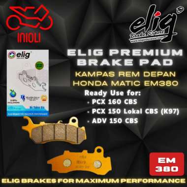 KAMPAS REM DEPAN ELIG EM380 HONDA PCX 150 LOKAL CBS PCX 160 CBS ADV 150 160 CBS