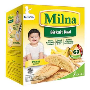 Promo Harga Milna Biskuit Bayi 6 Pisang 130 gr - Blibli
