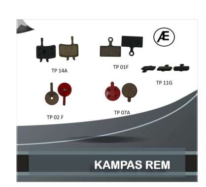 ADAMEVE KAMPAS REM SEPEDA MTB KOTAK BULAT DISC BRAKE PAD MTB M966