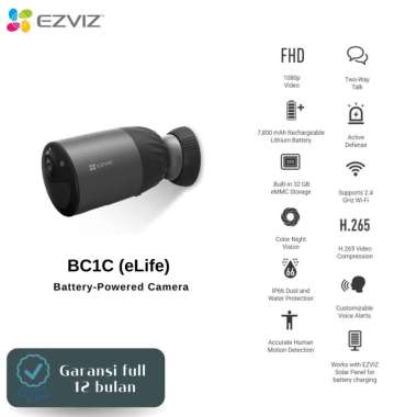 Ezviz BC1C eLife Battery-Powered Camera Wireless Outdoor CCTV